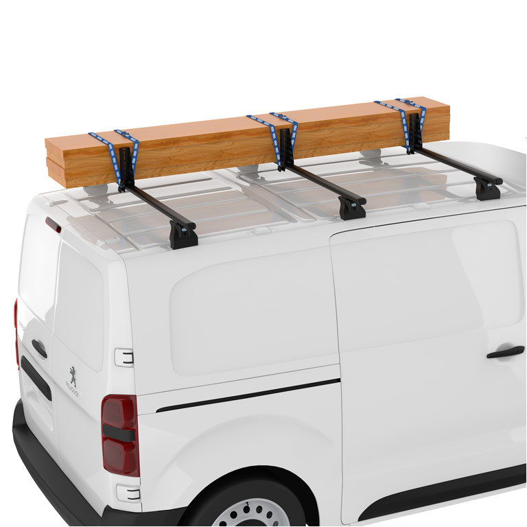 Barres de toit en acier adapté pour Peugeot Expert Van (2016